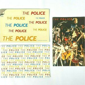 The Police Vintage 3 Postcard Bundle 1984 Sticker